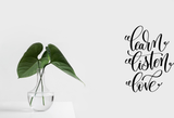 Learn listen love Vinyl Wall Car Window Decal - Fusion Decals