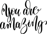 You are amazing Vinyl Wall Car Window Decal - Fusion Decals