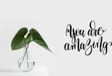 You are amazing Vinyl Wall Car Window Decal - Fusion Decals