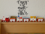 Enjoy each other Vinyl Wall Car Window Decal - Fusion Decals