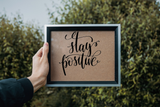 Stay positive Vinyl Wall Car Window Decal - Fusion Decals