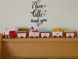 I love latte and you Vinyl Wall Car Window Decal - Fusion Decals