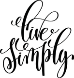 Live Simply Vinyl Wall Car Window Decal - Fusion Decals