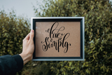 Live Simply Vinyl Wall Car Window Decal - Fusion Decals