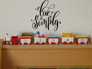 Live Simply Vinyl Wall Car Window Decal - Fusion Decals