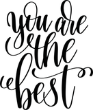 You are the best Vinyl Wall Car Window Decal - Fusion Decals