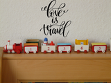 Love is travel Vinyl Wall Car Window Decal - Fusion Decals