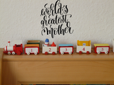 World's greatest mother Vinyl Wall Car Window Decal - Fusion Decals