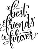 Best friends forever Vinyl Wall Car Window Decal - Fusion Decals