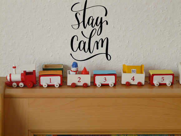 Stay calm Vinyl Wall Car Window Decal - Fusion Decals