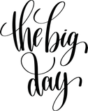 The big day Vinyl Wall Car Window Decal - Fusion Decals