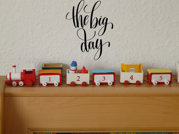 The big day Vinyl Wall Car Window Decal - Fusion Decals