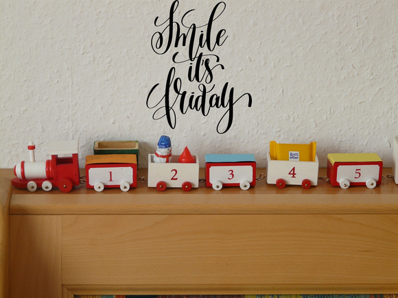 Smile it's Friday Vinyl Wall Car Window Decal - Fusion Decals