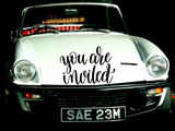 You are invited Vinyl Wall Car Window Decal - Fusion Decals
