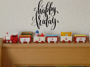 Happy friday Vinyl Wall Car Window Decal - Fusion Decals