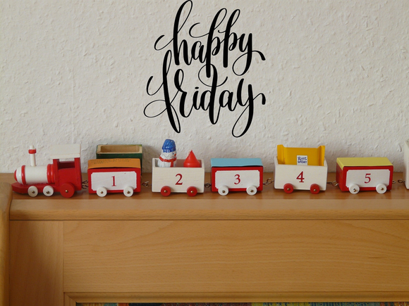 Happy friday Vinyl Wall Car Window Decal - Fusion Decals