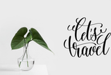 Let's travel Vinyl Wall Car Window Decal - Fusion Decals