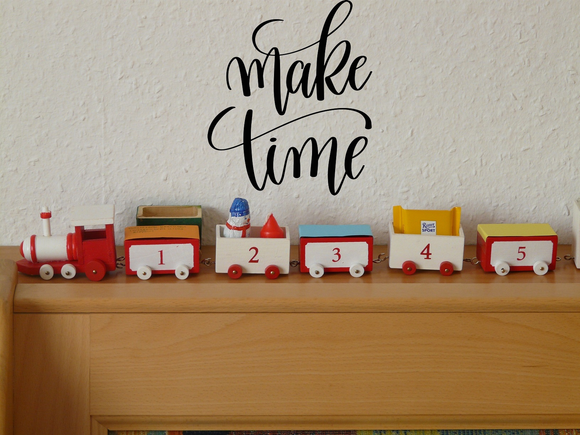 Make time Vinyl Wall Car Window Decal - Fusion Decals