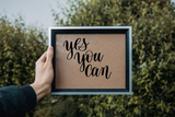 Yes you can Vinyl Wall Car Window Decal - Fusion Decals