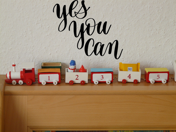 Yes you can Vinyl Wall Car Window Decal - Fusion Decals
