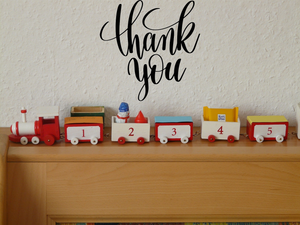 Thank you Vinyl Wall Car Window Decal - Fusion Decals