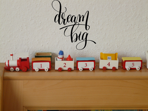 Dream big Vinyl Wall Car Window Decal - Fusion Decals