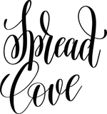 Spread love Vinyl Wall Car Window Decal - Fusion Decals