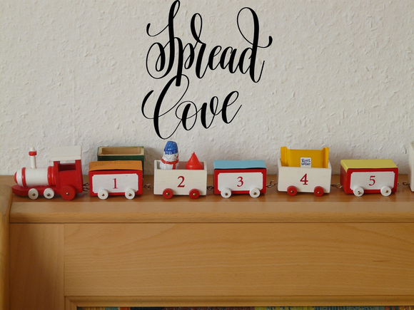Spread love Vinyl Wall Car Window Decal - Fusion Decals