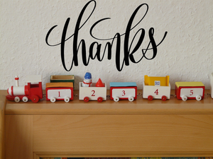 Thanks Vinyl Wall Car Window Decal - Fusion Decals