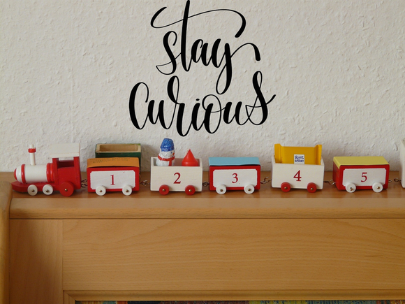 Stay curious Vinyl Wall Car Window Decal - Fusion Decals