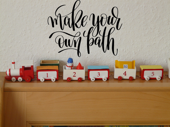 Make your own path Vinyl Wall Car Window Decal - Fusion Decals