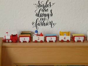 Smiles are always in fashion Vinyl Wall Car Window Decal - Fusion Decals