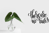 There are no rules Vinyl Wall Car Window Decal - Fusion Decals