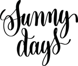 Sunny days Vinyl Wall Car Window Decal - Fusion Decals