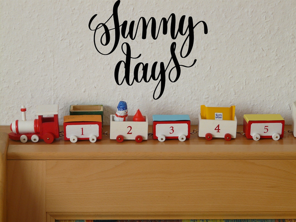 Sunny days Vinyl Wall Car Window Decal - Fusion Decals