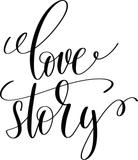 Love story Vinyl Wall Car Window Decal - Fusion Decals