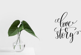 Love story Vinyl Wall Car Window Decal - Fusion Decals