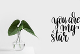 You are my star Vinyl Wall Car Window Decal - Fusion Decals