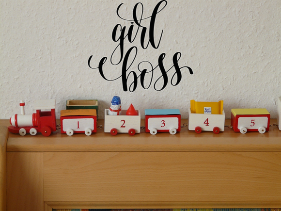 Girl boss Vinyl Wall Car Window Decal - Fusion Decals