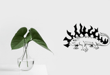 Lizard reptile creature style 227 Vinyl Wall Car Window Decal - Fusion Decals