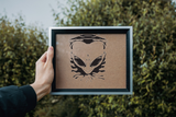 Alien Teleporting  Vinyl Wall Decal - Removable (Indoor)