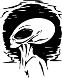 Alien And Ufo Style 37 Vinyl Wall Decal - Removable (Indoor)