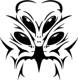 Alien And Ufo Style 34 Vinyl Wall Decal - Removable (Indoor)