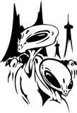 Alien And Ufo Style 51 Vinyl Wall Decal - Removable (Indoor)