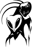 Alien And Ufo Style 53 Vinyl Wall Decal - Removable (Indoor)