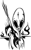 Alien And Ufo Style 54 Vinyl Wall Decal - Removable (Indoor)