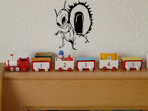 Alien And Liquir Vinyl Wall Decal - Removable (Indoor)
