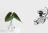 Alien Playing The Harp Vinyl Wall Decal - Removable (Indoor)