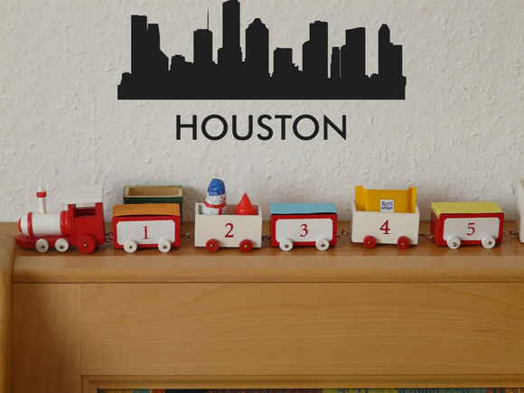 Houston USA Cityscapes Vinyl Wall Decal - Removable (Indoor) - Fusion Decals