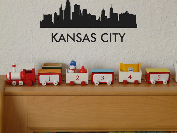 Kansas City USA Cityscapes Vinyl Wall Decal - Removable (Indoor) - Fusion Decals